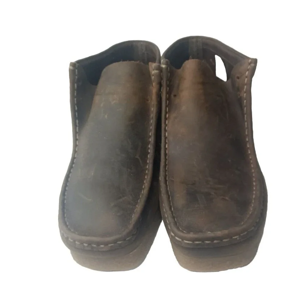 Clarks Shacre Chukka Boots Men's Size 10.5  Brown Leather